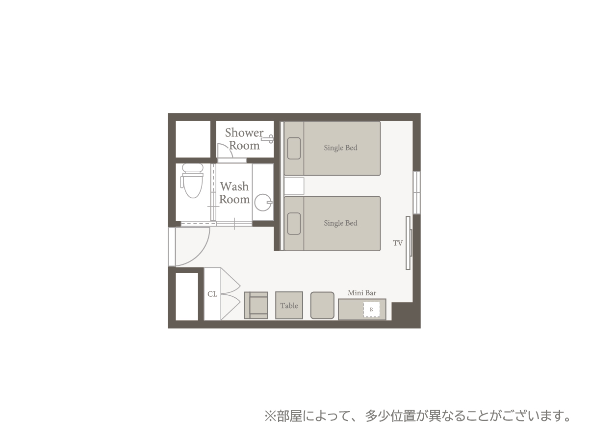 LUXCARE HOTEL(ラクスケアホテル) スタンダードツイン|【公式】TAKUTO HOTEL