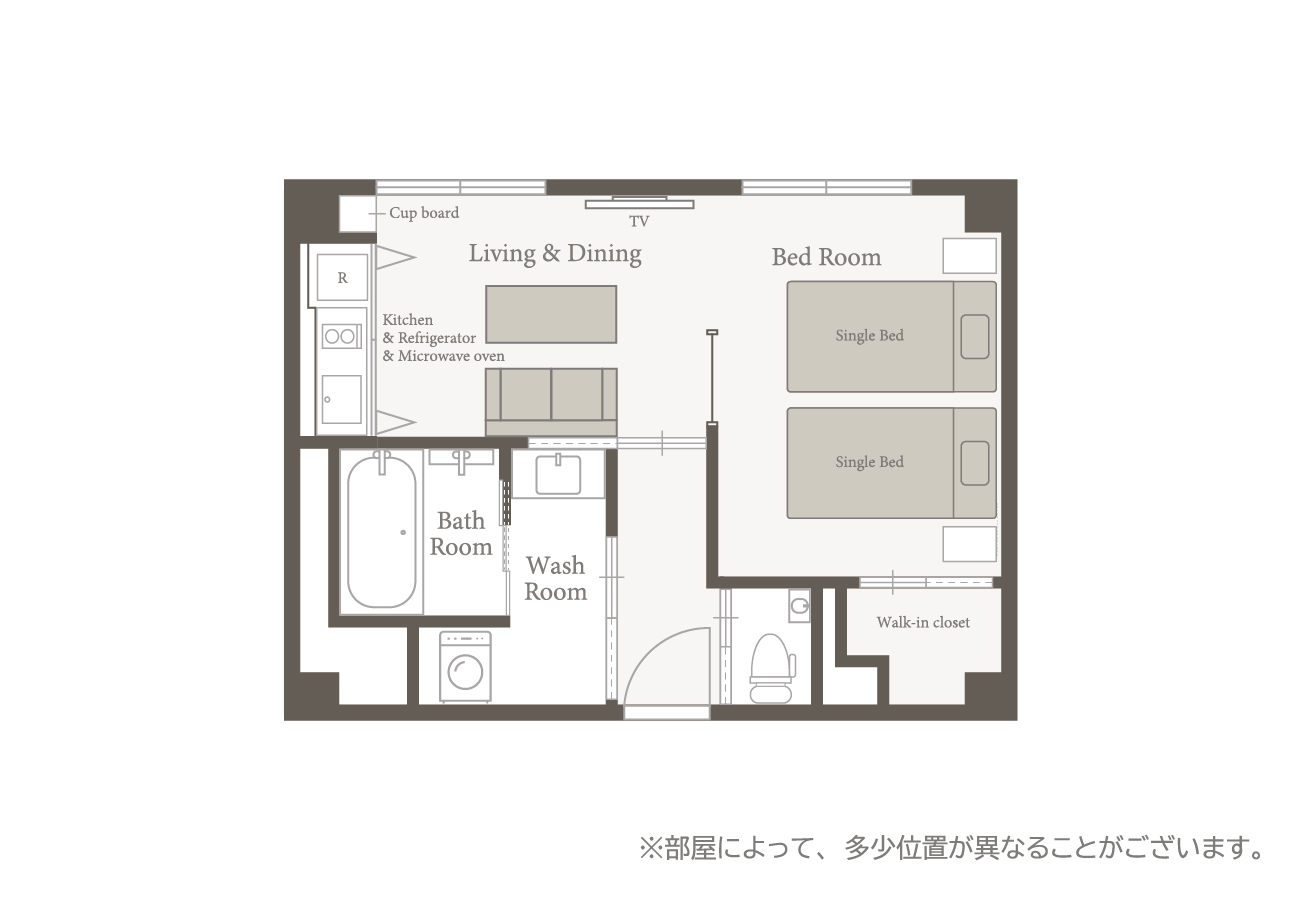 LUXCARE HOTEL(ラクスケアホテル) 【高層階確約】<br>デラックスツイン|【公式】TAKUTO HOTEL